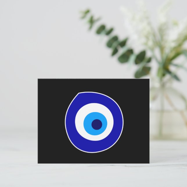 Carte Postale Symbole oeil malin (Debout devant)