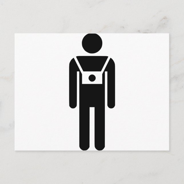 Carte Postale Symbole photographe avant (Devant)