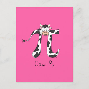 Carte Postale SYMBOLE Pi Vache MÂT Drôle