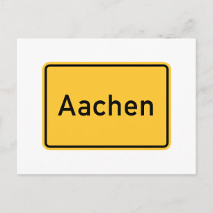 Carte Postale SYMBOLE ROUTIER D'Aix-la-Chapelle, Allemagne