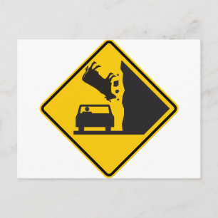 CARTE POSTALE SYMBOLE ROUTIER DE LA ZONE VACHE EN CHUTE