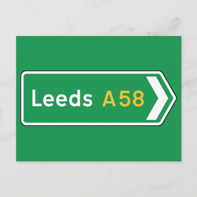 Carte Postale Symbole routier de Leeds, Royaume-Uni (Devant)