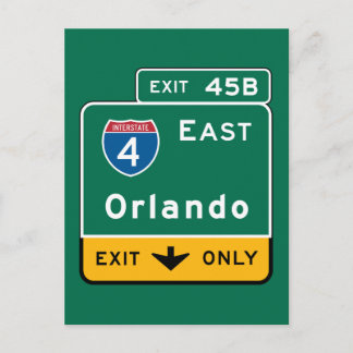 Carte Postale SYMBOLE ROUTIER D'Orlando, FL
