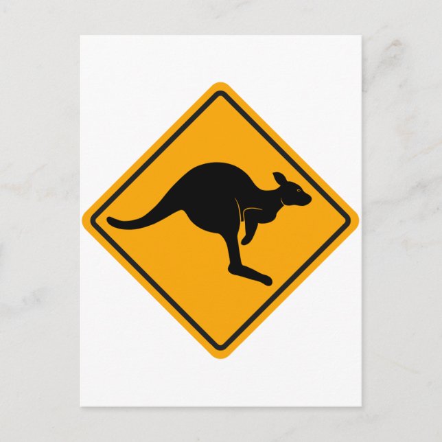 Carte Postale SYMBOLE ROUTIER Kangaroo (Devant)