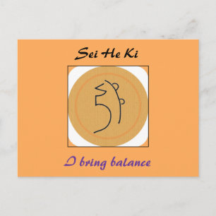 Carte Postale Symbole Sei He Ki Reiki