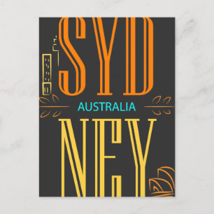 Carte Postale SYMBOLE SIGNIFICATIF D'Australie DE Sydney