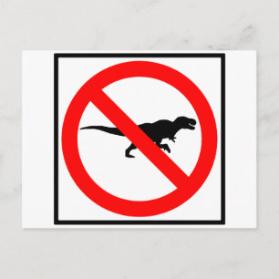 Carte Postale SYMBOLE T-Rex AUTOROUTE DINOSAUR