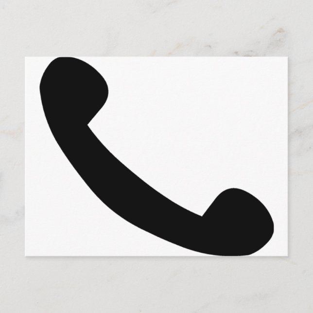 Carte Postale Symbole téléphonique (Devant)