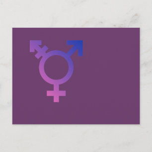 Carte Postale Symbole transgenre