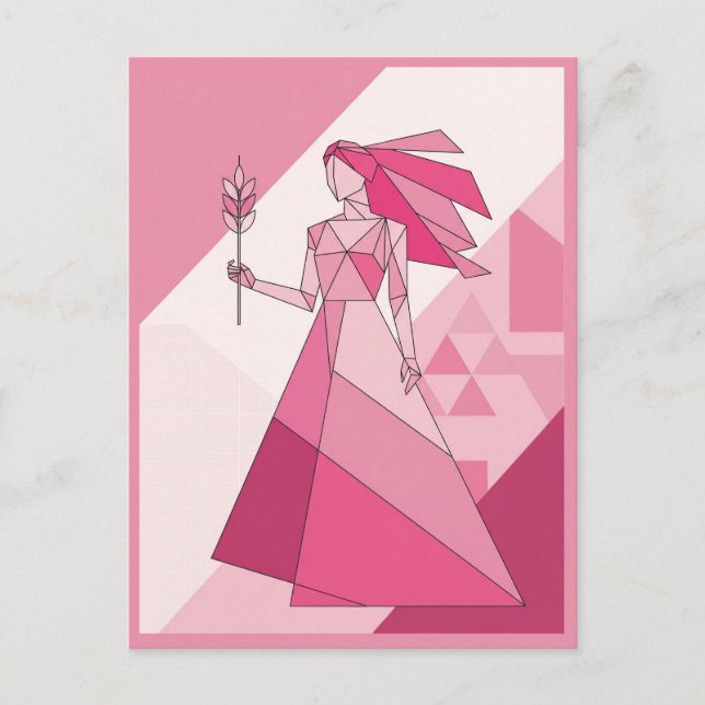 Carte Postale Symbole Virgo Zodiac (Devant)