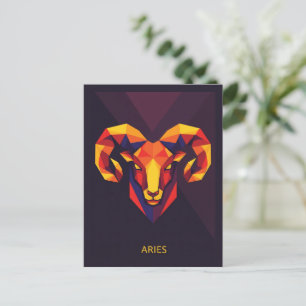 Carte Postale SYMBOLE Zodiaque Aries