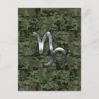 SYMBOLE Zodiaque Capricorne Camouflage boisé