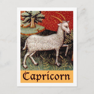 Carte Postale Symbole zodiaque de Capricorne exotique