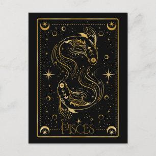 Carte Postale Symbole zodiaque Pisces