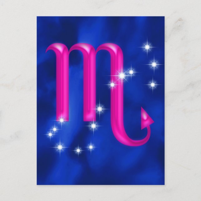 Carte Postale Symbole zodiaque Scorpio (Devant)