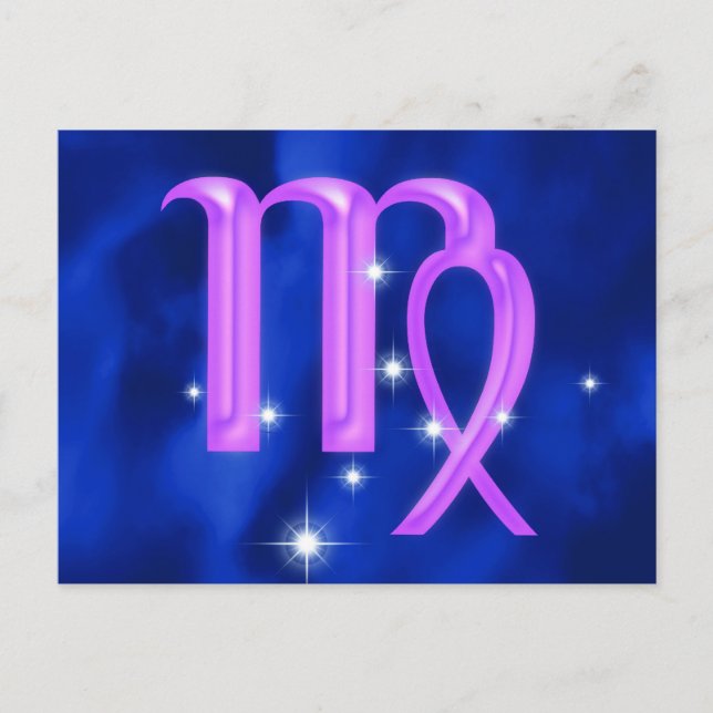 Carte Postale Symbole zodiaque Virgo (Devant)