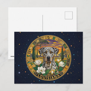 Carte Postale Symboles de l'État de Louisiane aux États-Unis