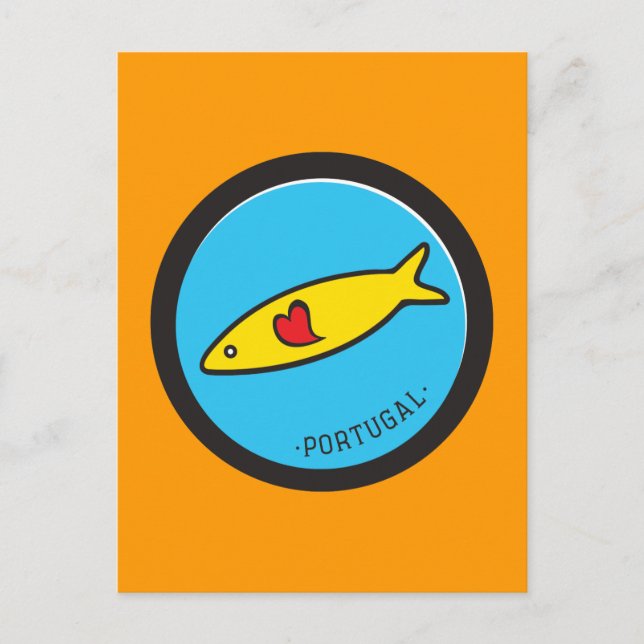 Carte Postale Symboles du Portugal - Sardine Nr. 02 (Devant)