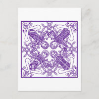 Symbolisme interconnecté à noeud celtique complexe