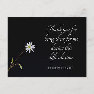 Carte Postale sympathie pour la fleur blanche