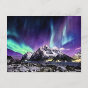 Carte Postale Symphonie Des Lumières - Beau Paysage Aurora