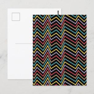 Carte Postale Symphonie ZigZag vibrante Une explosion d'énergie 
