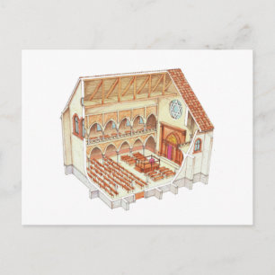Carte Postale Synagogue. 15ème siècle. Europe centrale