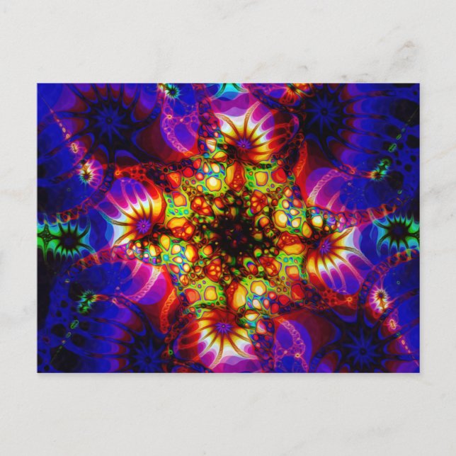 Carte Postale Synapse déclenchée de l'esprit holographique (Devant)