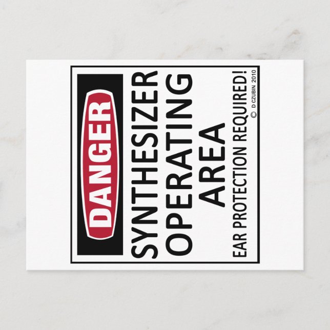 Carte Postale Synthétiseur de zone d'exploitation (Devant)