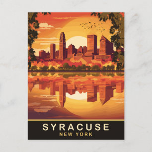 Carte Postale Syracuse, État de New York, Voyage