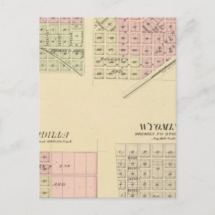 Carte Postale Syracuse, Palmyre, Unadilla, Wyoming, Nebraska