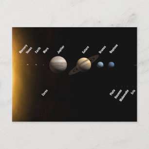 Carte Postale Système solaire
