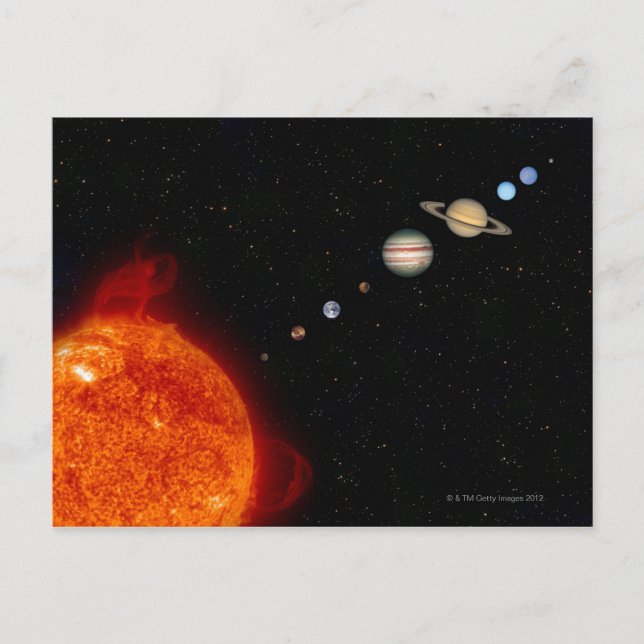 Carte Postale Système solaire 2 (Devant)