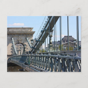 Carte Postale Szechenyi Pont Chaîne, Budapest, Hongrie