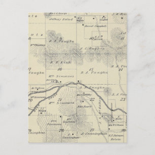 Carte Postale T22S R28E Tulare