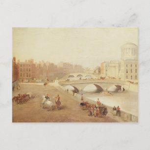 Carte Postale T34018 La rivière Liffey et les tribunaux de justi