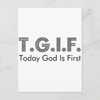 CARTE POSTALE T.G.I.F.