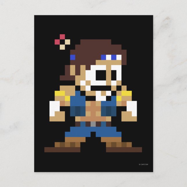 Carte Postale T. Hawk à 8 bits (Devant)