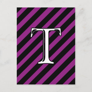 Carte Postale T Monogramme
