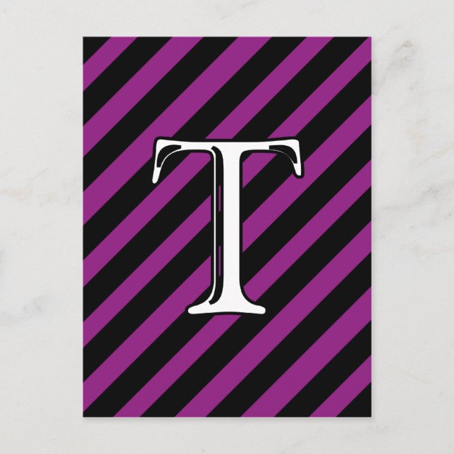 Carte Postale T Monogramme (Devant)