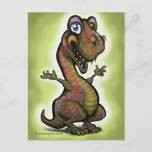 Carte Postale T-Rex bébé (Devant)
