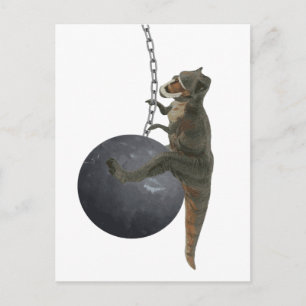 Carte Postale T-Rex Dinosaure Balle d'épave