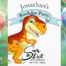 T Rex en or, Joyeux Anniversaire Garçon