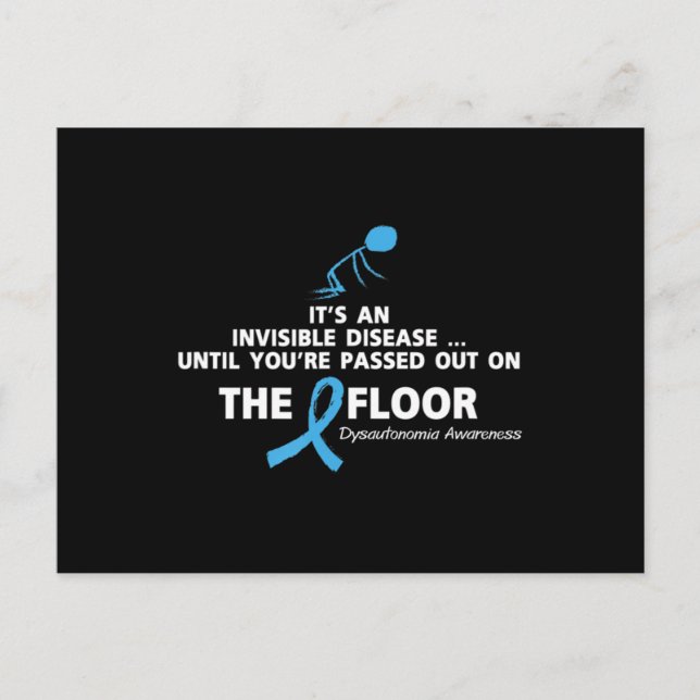 Carte Postale T-shirt de Dysautonomia (Devant)