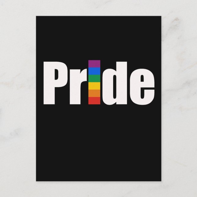 Carte Postale T-shirt gay pride (Devant)