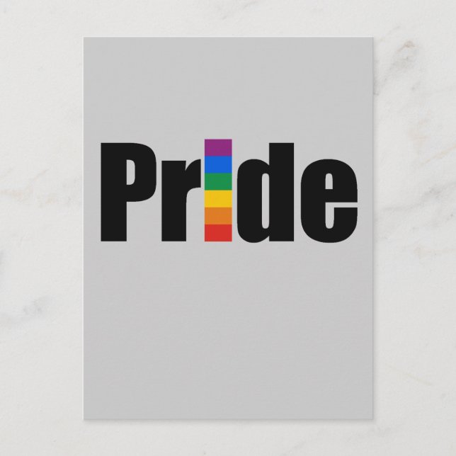 Carte Postale T-shirt gay pride (Devant)