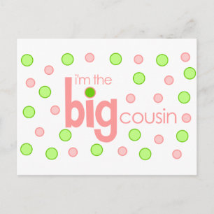 Carte Postale T-shirt grand cousin polkadot