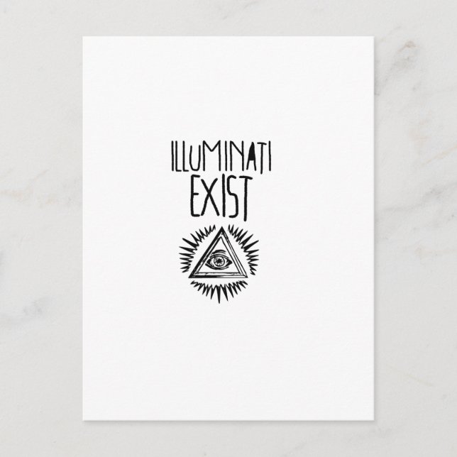 Carte Postale t-shirt illuminati (Devant)