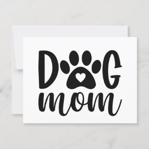 Carte Postale T-shirt maman chien