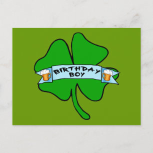 Carte Postale T-shirts Birthday Boy with Beer Mugs